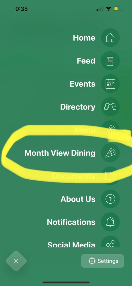 Lunch Menu on District App
